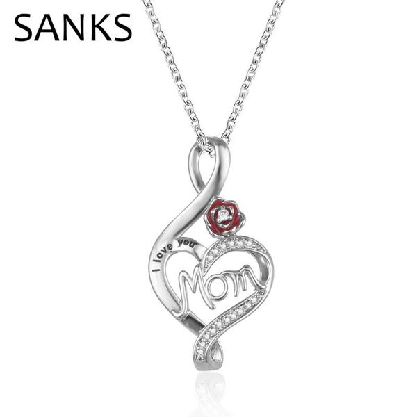 chains sanks trendy necklace for women mother's day gifts i love you mom letter pendants & necklaces red enamel rose with chain jewelry, Silver
chains sanks trendy necklace for women mother's day gifts i love you mom letter pendants & necklaces red enamel rose with chain jewelry, Silver