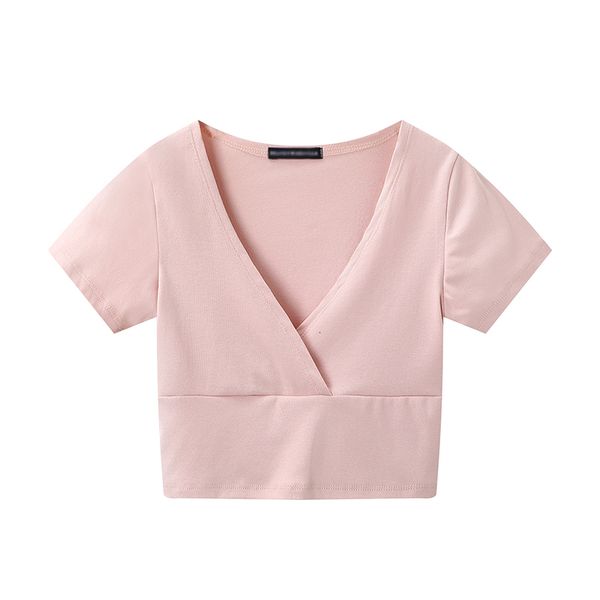 women's knits & tees slim girls sweet pink tshirts 2021 summer fashion ladies vintage v-neck cute women soft cotton short chi, White
women's knits & tees slim girls sweet pink tshirts 2021 summer fashion ladies vintage v-neck cute women soft cotton short chi, White