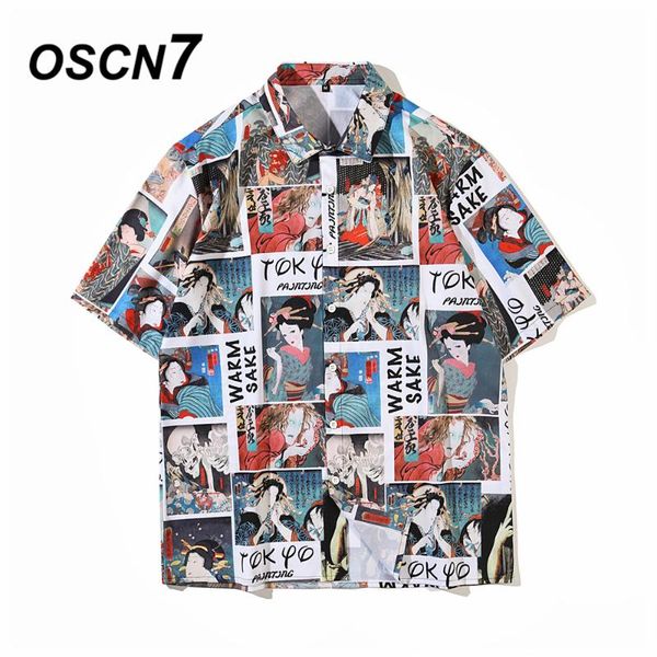 men's casual shirts oscn7 printed short sleeve shirt men street 2021 hawaii beach oversize women fashion harujuku for ce011007, White;black
men's casual shirts oscn7 printed short sleeve shirt men street 2021 hawaii beach oversize women fashion harujuku for ce011007, White;black