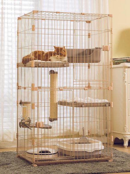 cat carriers,crates & houses bolt-type door lock cage villa home assembled solid indoor large three-layer widened floor slab space ca
cat carriers,crates & houses bolt-type door lock cage villa home assembled solid indoor large three-layer widened floor slab space ca