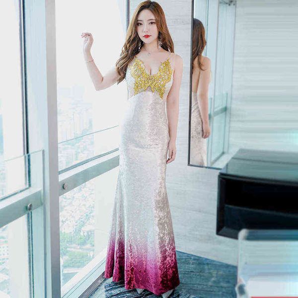 luxury evening dress straight 2021 women's temperament celebrity slim fit gradual splicing veet, Black;gray
luxury evening dress straight 2021 women's temperament celebrity slim fit gradual splicing veet, Black;gray