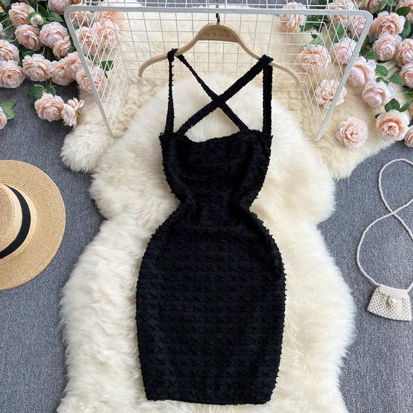 casual dresses backless halter dress women club solid color bodycon elastic wrap spaghetti strap sundress summer party folds, Black;gray
casual dresses backless halter dress women club solid color bodycon elastic wrap spaghetti strap sundress summer party folds, Black;gray