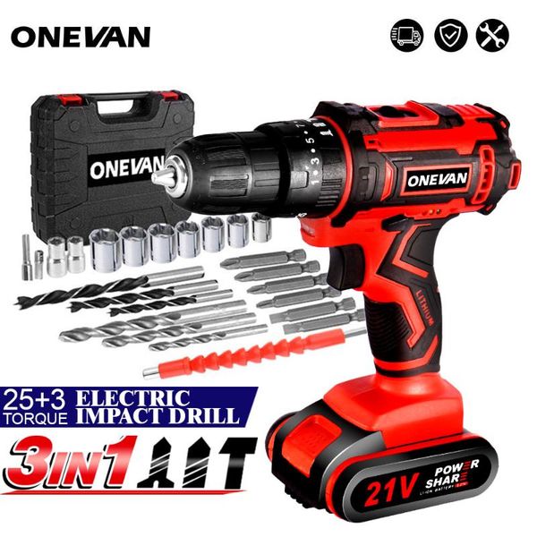 professiona electric drills 21v impact drill 3 in 1 cordless screwdriver 25+3 turque diy household wireless power tool with battery
professiona electric drills 21v impact drill 3 in 1 cordless screwdriver 25+3 turque diy household wireless power tool with battery