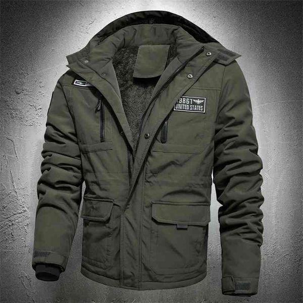 men military jacket cotton hooded outwear parkas winter fashion tactical army coat plus size m-5xl 210910, Black
men military jacket cotton hooded outwear parkas winter fashion tactical army coat plus size m-5xl 210910, Black