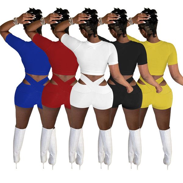 summer women solid color sexy&club tracksuits crop +shorts 2 pcs sets t-shirt+short pants bandage sports suits clothes dhl 5096, Gray
summer women solid color sexy&club tracksuits crop +shorts 2 pcs sets t-shirt+short pants bandage sports suits clothes dhl 5096, Gray