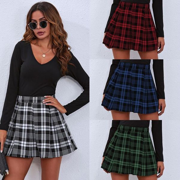 leosoxs 2021 summer fashion slim women's dress casual empire stitching grid irregular ladies mini pleated basic skirts, Black
leosoxs 2021 summer fashion slim women's dress casual empire stitching grid irregular ladies mini pleated basic skirts, Black