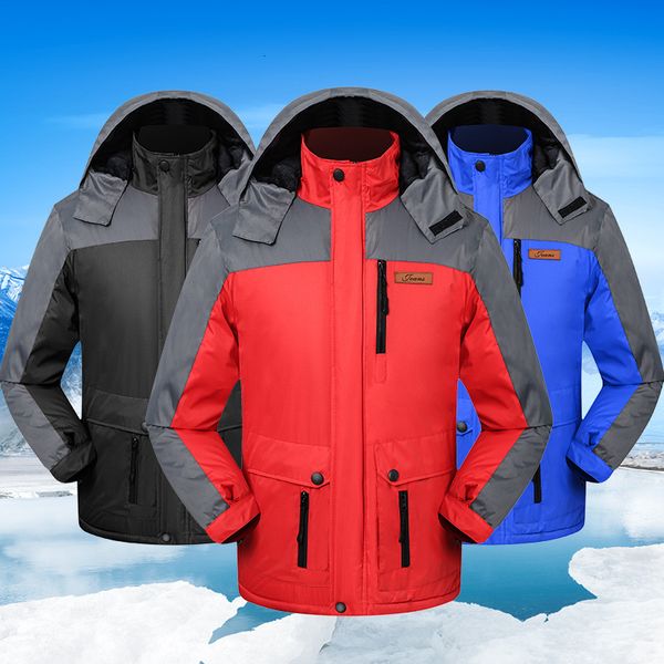 outdoor jacket winter stormsuit windproof and rainproof mountaineering suit men's women's plush thickened work clothes, Black;brown
outdoor jacket winter stormsuit windproof and rainproof mountaineering suit men's women's plush thickened work clothes, Black;brown
