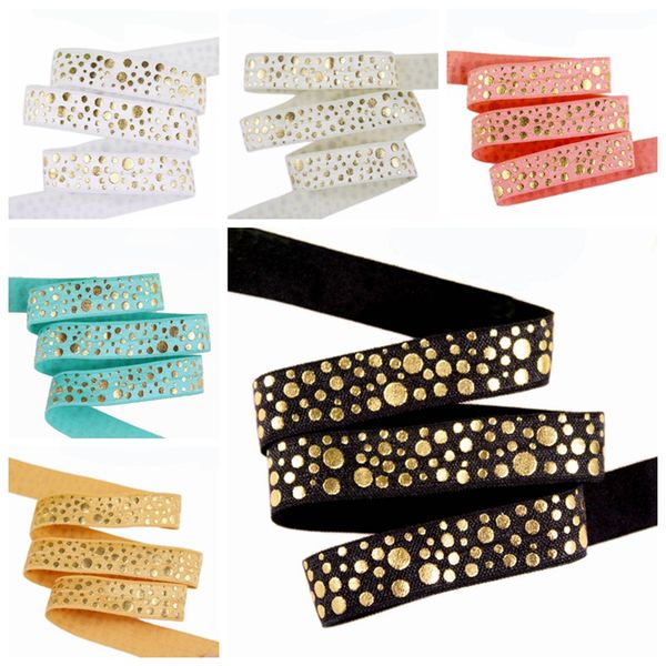 100yards/lot gold foil random dots foe ribbon dot fold over elastic welcome custom design, Pink;blue
100yards/lot gold foil random dots foe ribbon dot fold over elastic welcome custom design, Pink;blue