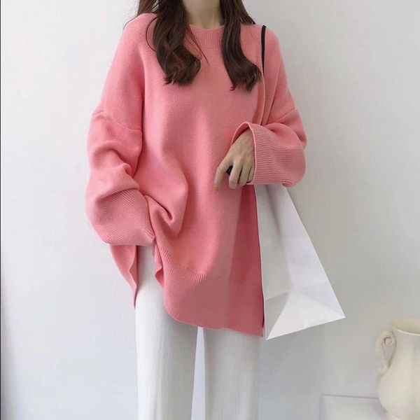 women's sweaters 2021 autumn winter oversize sweater pollovers women long sleeve casual warm jumper korean fashion knitwear coat pull f, White;black
women's sweaters 2021 autumn winter oversize sweater pollovers women long sleeve casual warm jumper korean fashion knitwear coat pull f, White;black