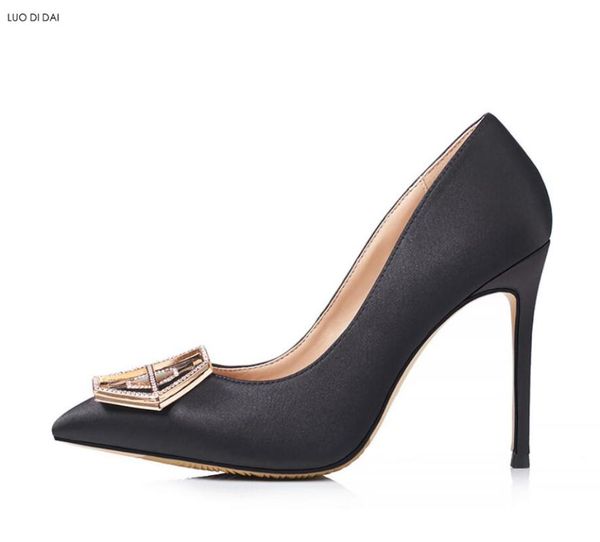 dress shoes 2021 arrival women basic pumps thin heel party rhinestone point toe metal buckle high heels wedding, Black
dress shoes 2021 arrival women basic pumps thin heel party rhinestone point toe metal buckle high heels wedding, Black
