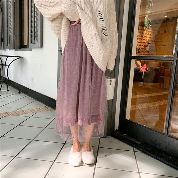 skirts net yarn skirt female autumn winter women s korean chic high waist slim s wild retro wave dot long cgez, Black
skirts net yarn skirt female autumn winter women s korean chic high waist slim s wild retro wave dot long cgez, Black