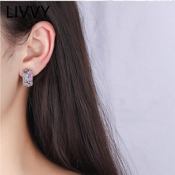 hoop & huggie livvy silver color simple branch plant zircon earrings woman party gift used to decorate ear region, Golden;silver
hoop & huggie livvy silver color simple branch plant zircon earrings woman party gift used to decorate ear region, Golden;silver