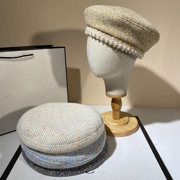 berets 202109-samepu autumn colour tweed france desige pearl ribbon lady beret hat women leisure painter, Blue;gray
berets 202109-samepu autumn colour tweed france desige pearl ribbon lady beret hat women leisure painter, Blue;gray