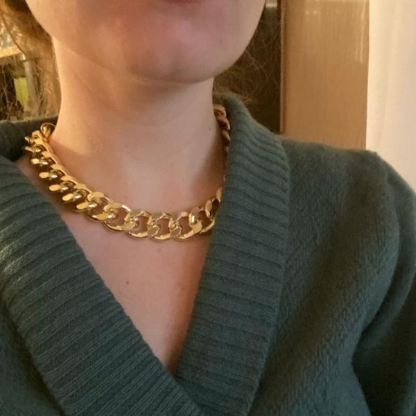 chokers punk necklaces for women stainless steel simple chunky big wide chain collar necklace gold color fashion jewelry, Golden;silver
chokers punk necklaces for women stainless steel simple chunky big wide chain collar necklace gold color fashion jewelry, Golden;silver