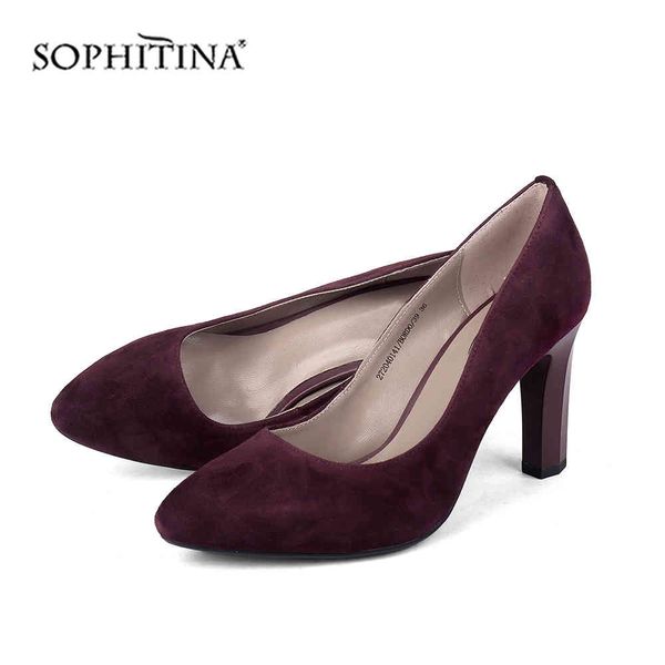sophitina fashion design pumps kid suede comfortable square heel round toe solid shoes women's pumps c231 210513, Black
sophitina fashion design pumps kid suede comfortable square heel round toe solid shoes women's pumps c231 210513, Black