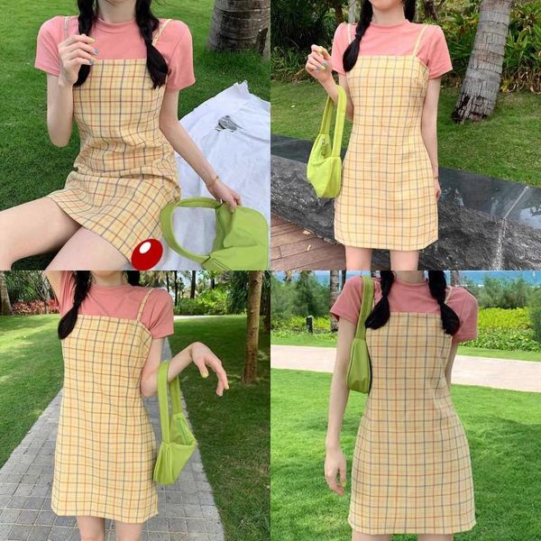 women fashion sleeveless plaid dress ladies female summer stylish for daily wear casual dresses, Black;gray
women fashion sleeveless plaid dress ladies female summer stylish for daily wear casual dresses, Black;gray
