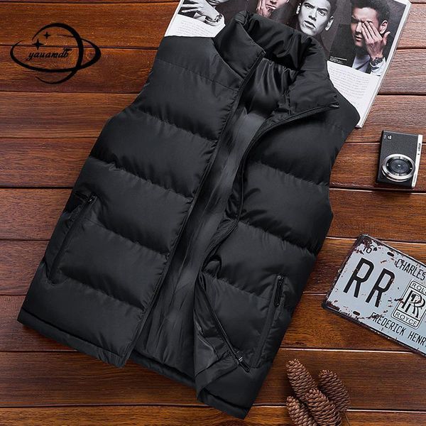 men's vests m-5xl mens coats winter male waistcoats clothing stand collar zipper solid color casual man outerwear clothes c49, Black;white
men's vests m-5xl mens coats winter male waistcoats clothing stand collar zipper solid color casual man outerwear clothes c49, Black;white