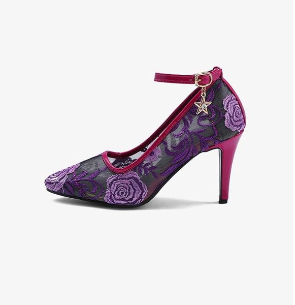 womens embroidered pumps stiletto high heels 9cm pointed toe flower party wedding shoes mesh purple grey black heel big size48
womens embroidered pumps stiletto high heels 9cm pointed toe flower party wedding shoes mesh purple grey black heel big size48
