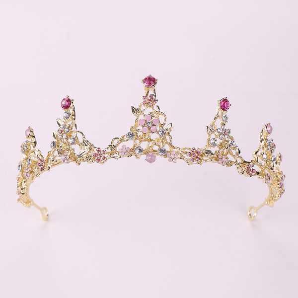 vintage wedding hair accessories baroque pink rhinestone crystal crown bridal tiara gold crown jewelry bridal hair accessoriesdio chan conta, White;golden
vintage wedding hair accessories baroque pink rhinestone crystal crown bridal tiara gold crown jewelry bridal hair accessoriesdio chan conta, White;golden