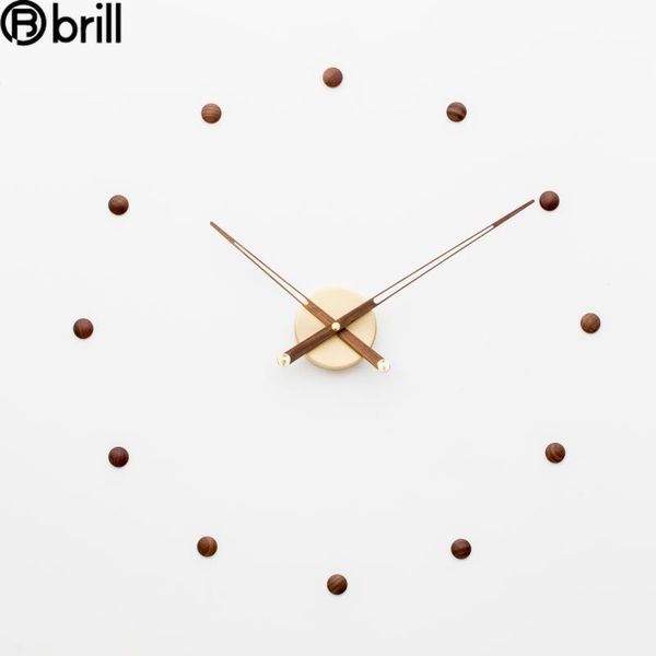 nordic hole-diy wall clock silent spain clocks home decor walnut large pointer decorative items for 50
nordic hole-diy wall clock silent spain clocks home decor walnut large pointer decorative items for 50