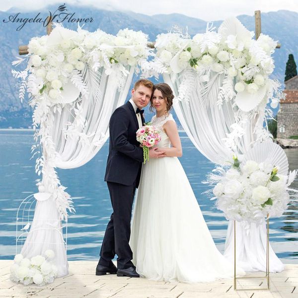 white wedding floral artificial flower arrangement triangle row table centerpiece ball arch backdrop decor decorative flowers & wreaths
white wedding floral artificial flower arrangement triangle row table centerpiece ball arch backdrop decor decorative flowers & wreaths