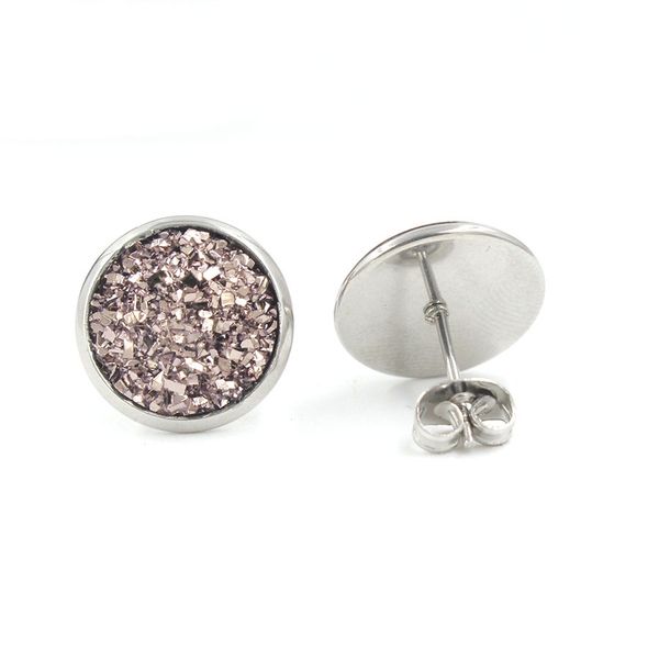 fashion 8mm 10mm 12mm handmade druzy earrings trendy womens simple stainless steel tone wholesaling resin stone earring free, Golden;silver
fashion 8mm 10mm 12mm handmade druzy earrings trendy womens simple stainless steel tone wholesaling resin stone earring free, Golden;silver