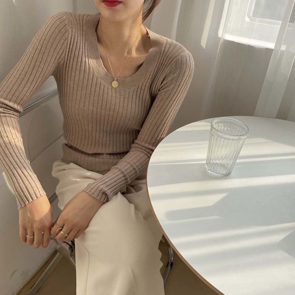 tee fancy fashion slender neck women knitted shirts with sleeves full women's stretch pullovers, White
tee fancy fashion slender neck women knitted shirts with sleeves full women's stretch pullovers, White