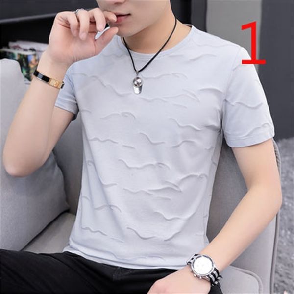 t shirts summer trend youth ice silk body slimming tide brand clothes, White;black
t shirts summer trend youth ice silk body slimming tide brand clothes, White;black