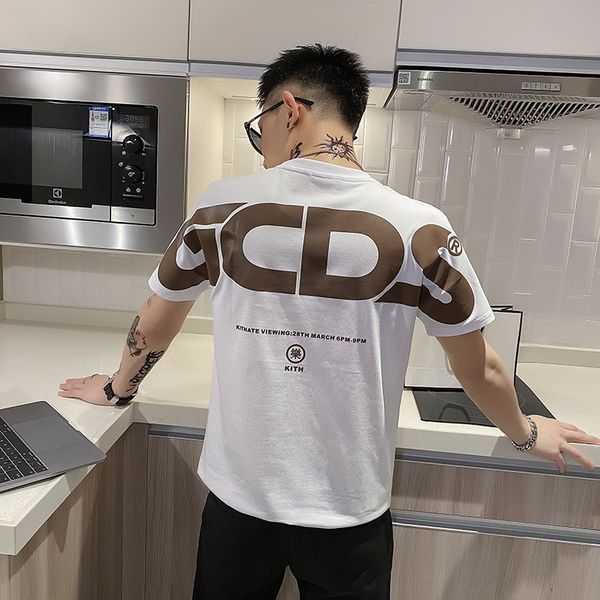 croosin 2021 new men's short t-shirt spirit guy trend ruffian handsome versatile korean version net red half sleev, White;black
croosin 2021 new men's short t-shirt spirit guy trend ruffian handsome versatile korean version net red half sleev, White;black
