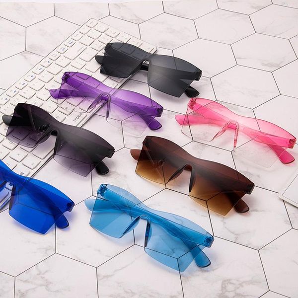 outdoor eyewear retro vintage square frame sunglasses rimless jelly transparent glasses goggles fashion accessories one piece
outdoor eyewear retro vintage square frame sunglasses rimless jelly transparent glasses goggles fashion accessories one piece