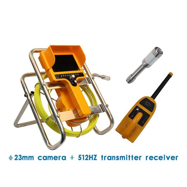 cameras 7" monitor 23mm 512hz transmitter built-in camera head sewer drain pipe inspection system with dvr pipeline positioning receive
cameras 7" monitor 23mm 512hz transmitter built-in camera head sewer drain pipe inspection system with dvr pipeline positioning receive