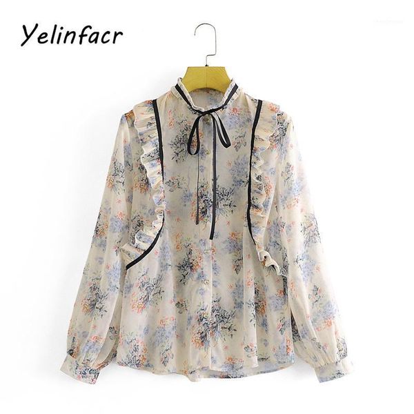 women's blouses & shirts autumn ruffled stand-up collar lacing women shirt vintage casual long-sleeved button chiffon lady fashion blou, White
women's blouses & shirts autumn ruffled stand-up collar lacing women shirt vintage casual long-sleeved button chiffon lady fashion blou, White