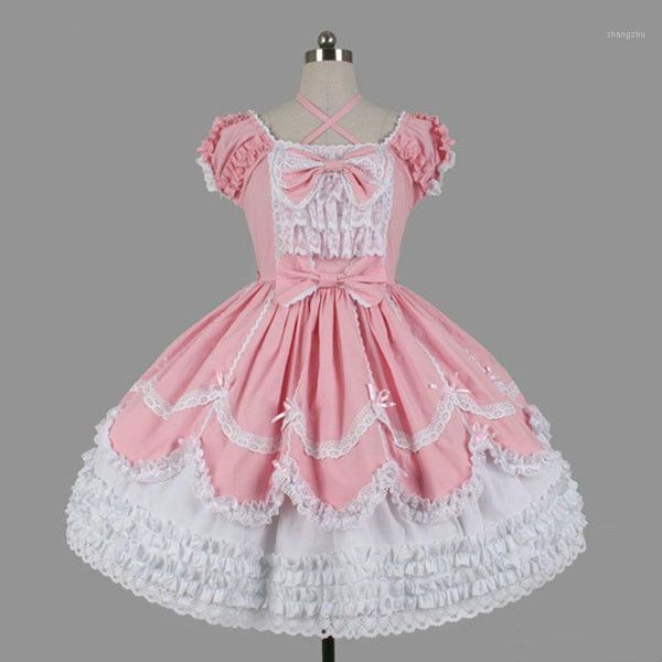 customized 2021 sweet women's layered lolita dresses halloween short sleeve cotton bow cosplay costume for girl 3 colors, Black;red
customized 2021 sweet women's layered lolita dresses halloween short sleeve cotton bow cosplay costume for girl 3 colors, Black;red