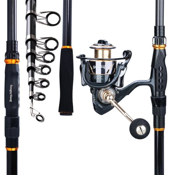 sougayilang 1.8- 3.6m spinning fishing combo ultralight carbon fiber poles and 13+1bb reel with spare coil set boat rods
sougayilang 1.8- 3.6m spinning fishing combo ultralight carbon fiber poles and 13+1bb reel with spare coil set boat rods