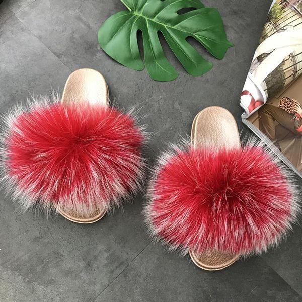 women furry fur slippers woman's winter plush fluffy slides ladies lovely real raccoon fair flat home shoes flip flops, Black
women furry fur slippers woman's winter plush fluffy slides ladies lovely real raccoon fair flat home shoes flip flops, Black