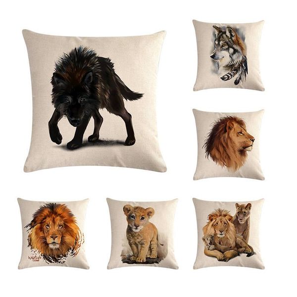 animal pattern cushion cover wolf rhinoceros lion whale pillow case home decoration cotton linen rooster throw cushion/decorative
animal pattern cushion cover wolf rhinoceros lion whale pillow case home decoration cotton linen rooster throw cushion/decorative