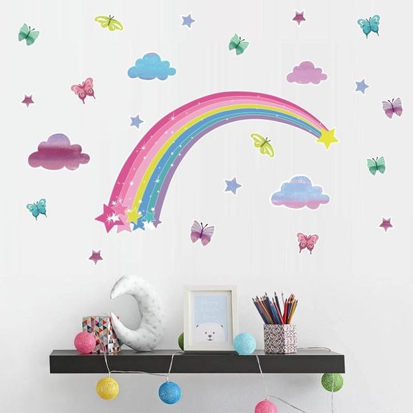 wall stickers rainbow butterfly sticker pvc cartoon self-adhesive creative children 's room decoration
wall stickers rainbow butterfly sticker pvc cartoon self-adhesive creative children 's room decoration