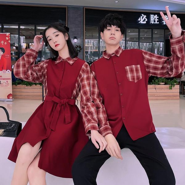 women's t-shirt 2021 korean version skirt and men's shirt couples clothes clothing, White
women's t-shirt 2021 korean version skirt and men's shirt couples clothes clothing, White