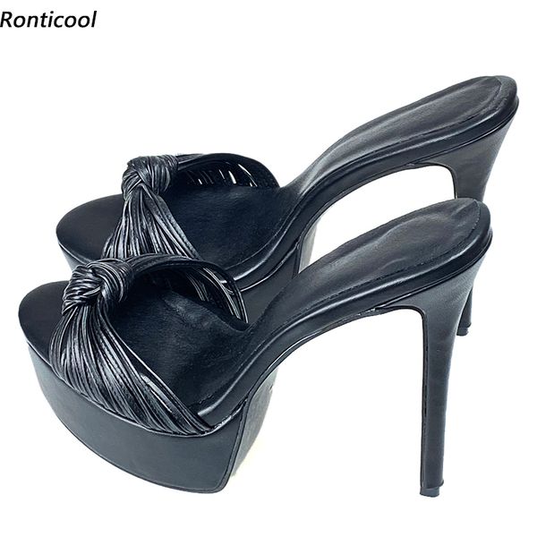 rontic handmade women mules sandals pu matte knot stiletto heels open toe elegant black dress shoes women us plus size 5-20
rontic handmade women mules sandals pu matte knot stiletto heels open toe elegant black dress shoes women us plus size 5-20