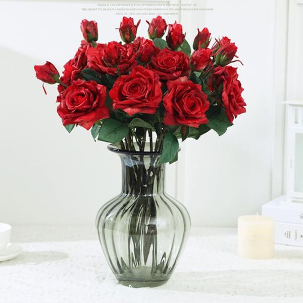 decorative flowers & wreaths home artificial rose with stem wedding bouquet decoration silk flower for garden party el office 2021
decorative flowers & wreaths home artificial rose with stem wedding bouquet decoration silk flower for garden party el office 2021