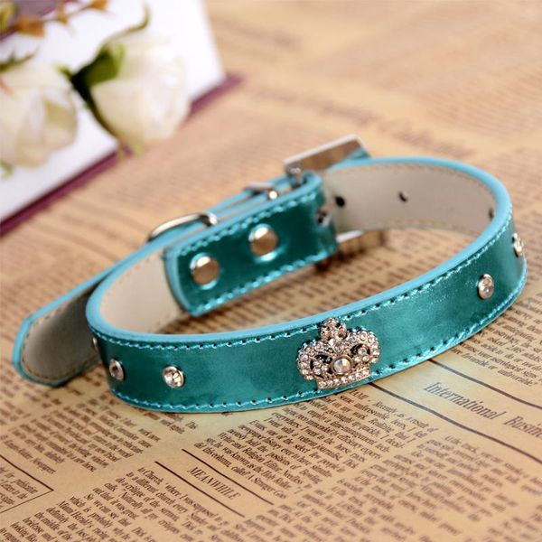 dog collars & leashes rhinestone buckle dog-collar leather collar for dogs rhinestones crown charm pet necklace supplies
dog collars & leashes rhinestone buckle dog-collar leather collar for dogs rhinestones crown charm pet necklace supplies
