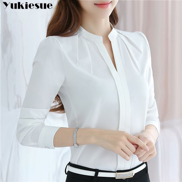 summer office wear white shirt blouse for women blusas womens and blouses woman chiffon shirts ladie's plus size 210519
summer office wear white shirt blouse for women blusas womens and blouses woman chiffon shirts ladie's plus size 210519