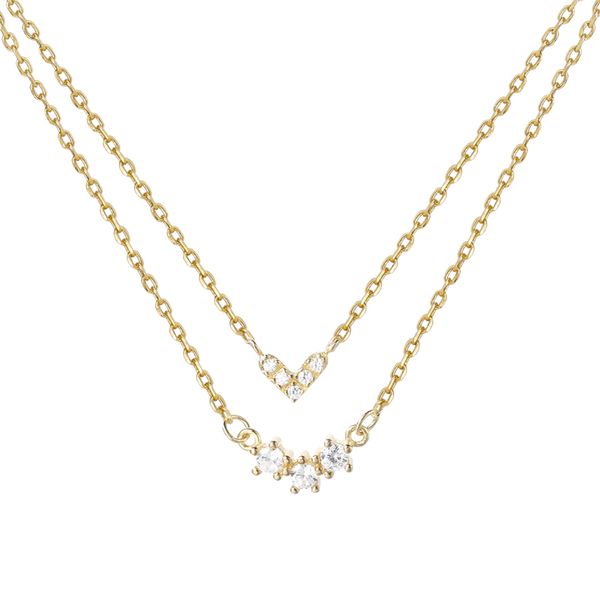 boutique jewelry for women double the niche design feeling necklace wind collarbone chain necklace female female contracted temperament, Silver
boutique jewelry for women double the niche design feeling necklace wind collarbone chain necklace female female contracted temperament, Silver