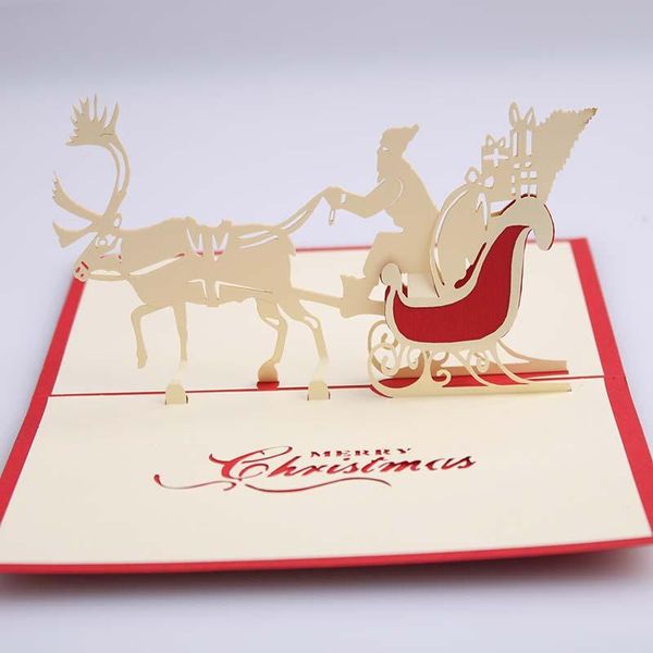 greeting cards product's creative year christmas eve 3d card carriage gift paper sculptures blessing
greeting cards product's creative year christmas eve 3d card carriage gift paper sculptures blessing