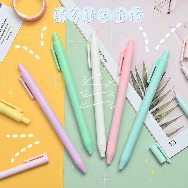 gel pens macaron press pen candy color small fresh simple student exam sign black 0.5mm handbook
gel pens macaron press pen candy color small fresh simple student exam sign black 0.5mm handbook
