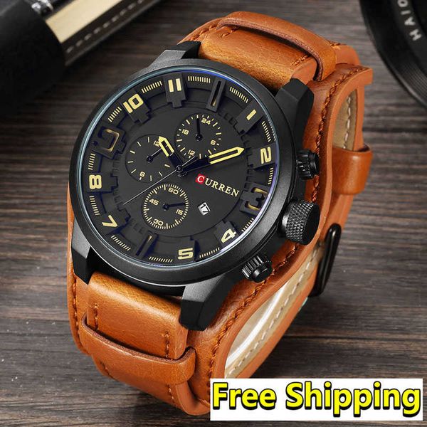 curren watch men brand luxury steampunk classic wrist watch male waterproof military watches men relogio masculino 210527, Slivery;brown
curren watch men brand luxury steampunk classic wrist watch male waterproof military watches men relogio masculino 210527, Slivery;brown