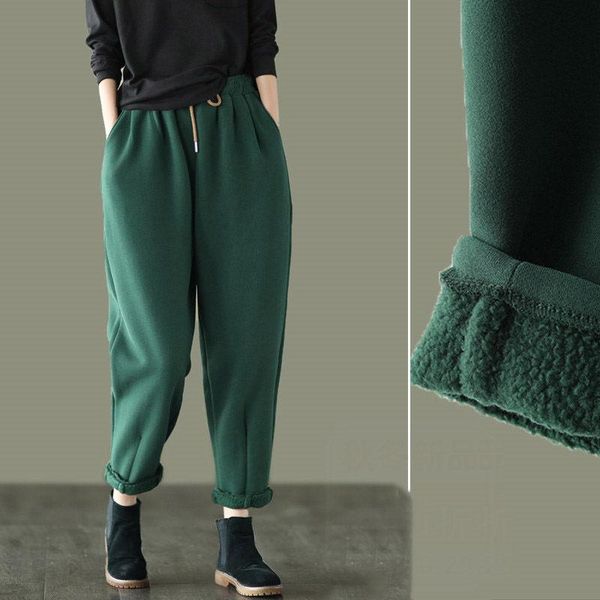 retro knitted cotton women's trousers fall/winter plus cashmere casual pants elastic waist woman thick velvet y434 & capris, Black;white
retro knitted cotton women's trousers fall/winter plus cashmere casual pants elastic waist woman thick velvet y434 & capris, Black;white