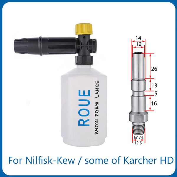 water gun & snow foam lance high pressure cleaner generator washing car wash nozzle adjusable jet sprayer cannon for nilfisk-kew karcher hd
water gun & snow foam lance high pressure cleaner generator washing car wash nozzle adjusable jet sprayer cannon for nilfisk-kew karcher hd