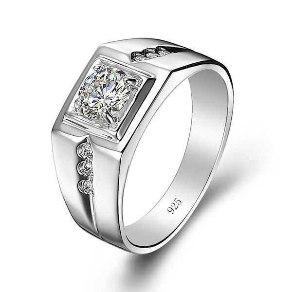 0.5 carat moissanite ring men wedding engagement silver 925 100% white gold plated luxury brand man jewelry with certificate new, Black
0.5 carat moissanite ring men wedding engagement silver 925 100% white gold plated luxury brand man jewelry with certificate new, Black