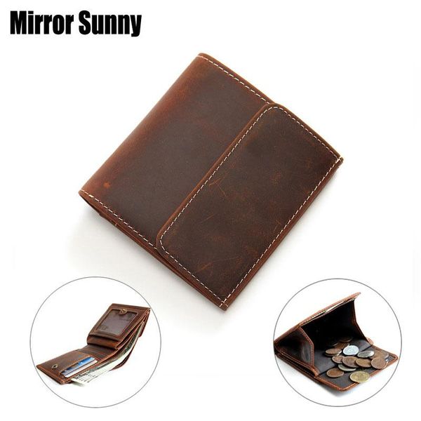 wallets original retro men's genuine leather short wallet casual fashion crazy horse card purse women's change coin bag, Red;black
wallets original retro men's genuine leather short wallet casual fashion crazy horse card purse women's change coin bag, Red;black